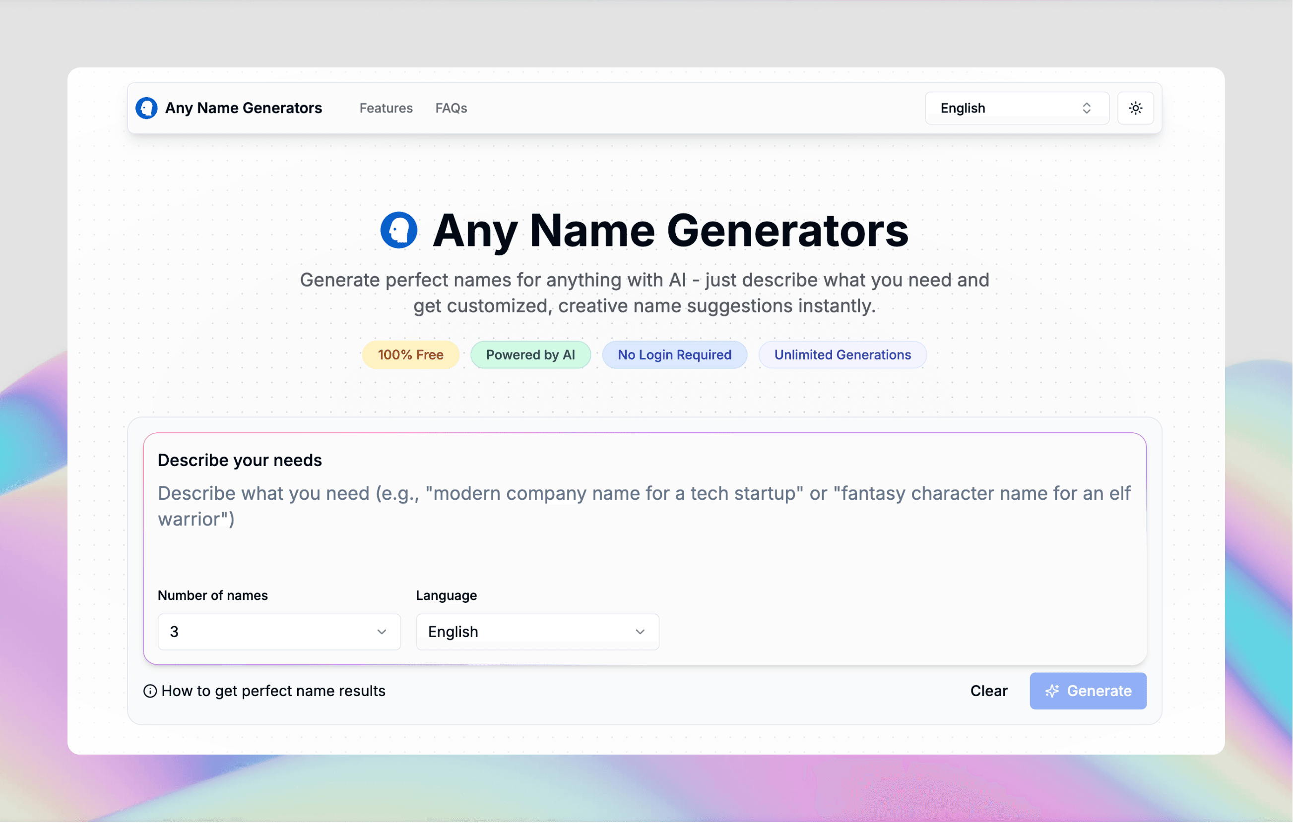 any name generators